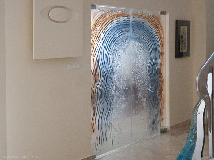 drzwi szklane podwojne artystyczne warszawa witraze1
