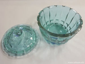 Amazing color changing glass sugar bowl
